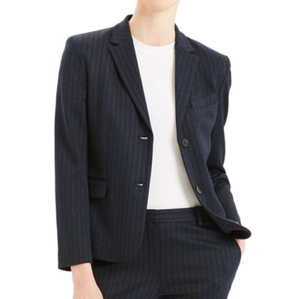 Theory Stripe Shrunken Blazer - NEW